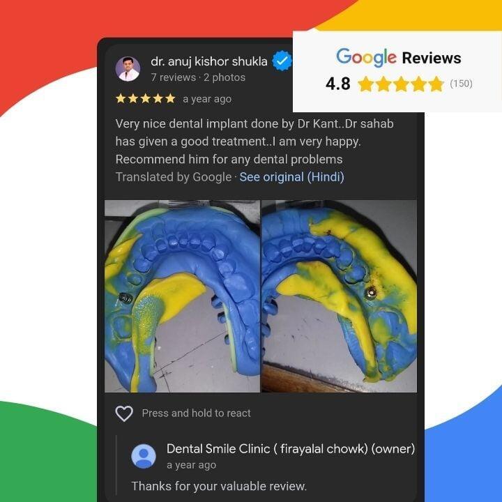 Anuj Kishore Shukla dental clinic review
