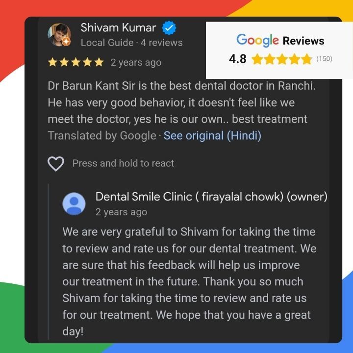 Shivam Kumar dental clinic review