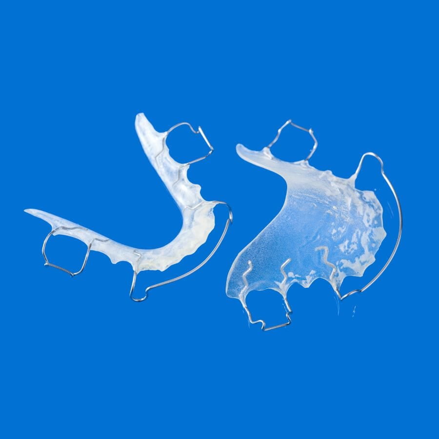 Orthodontic retainer are use to prevent relapse of teeth as shown here for upper and lower jaw retainer.